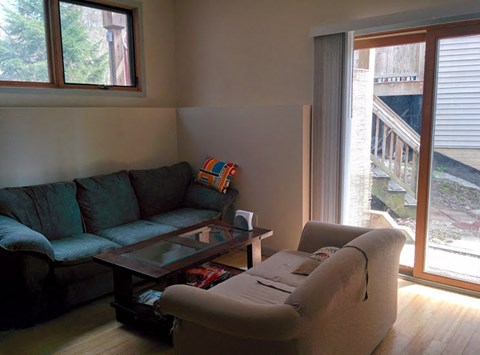 Floor plan for 1 bed, 1 bath